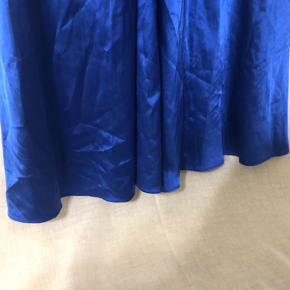 Roberta Shiny Blue Mermaid Skirt Dress Size 3/4 Style# 13121 - Picture 3 of 8